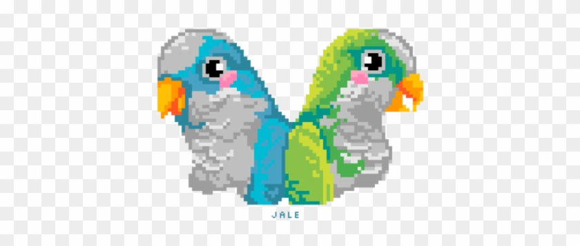 Quakers Blue & Green ~ Jale Soysal Pixel Art - Pixel #699492