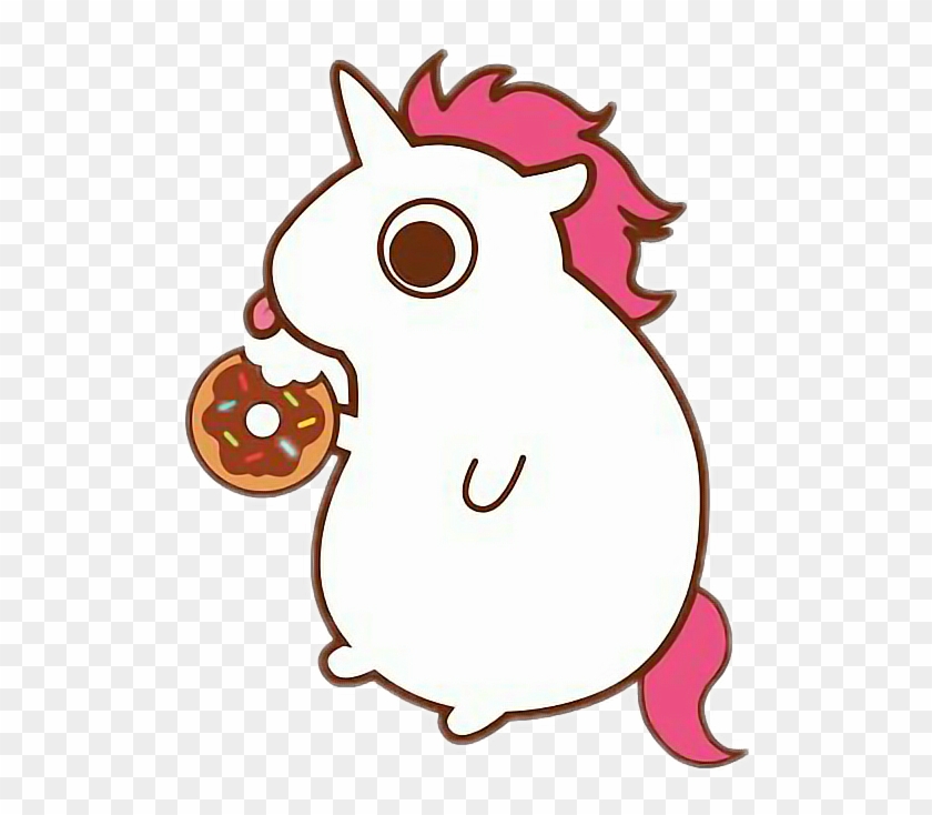 Unicorn Eating A Donut #699542