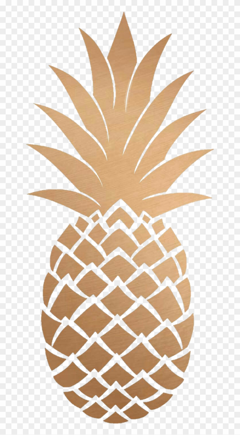 Piña Tumblr Fruit - Gold Pineapple Clip Art #699666