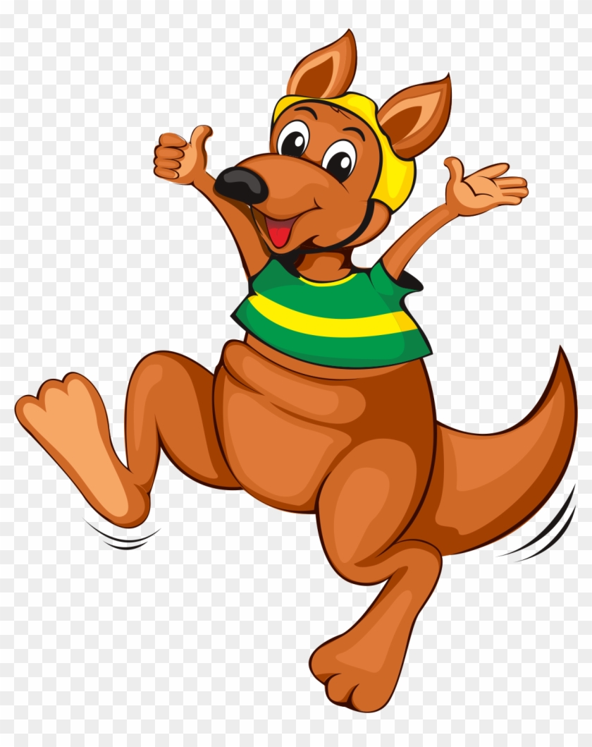 Kangaroo Left - - Cartoon #699683