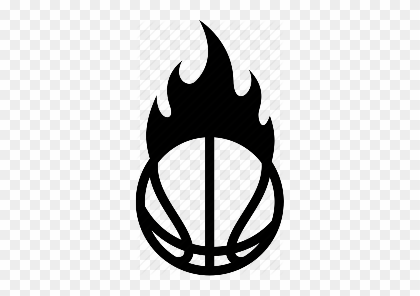 Ball, Basketball, Fire, Flaming, Hoops, Hot Icon Icon - Basketball On Fire Icon #699689