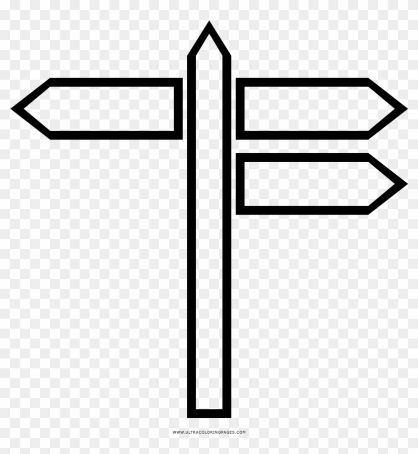 Sign Post Coloring Page - Coloring Book #699722