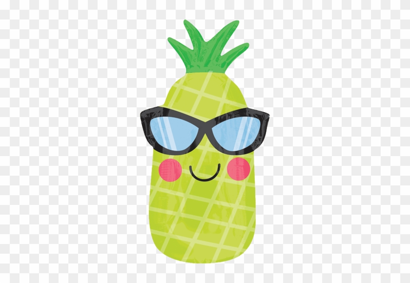 26" Pineapple Sunglasses Balloon - 18-inch Jr Shape Pineapple With Glasses Balloon #699738