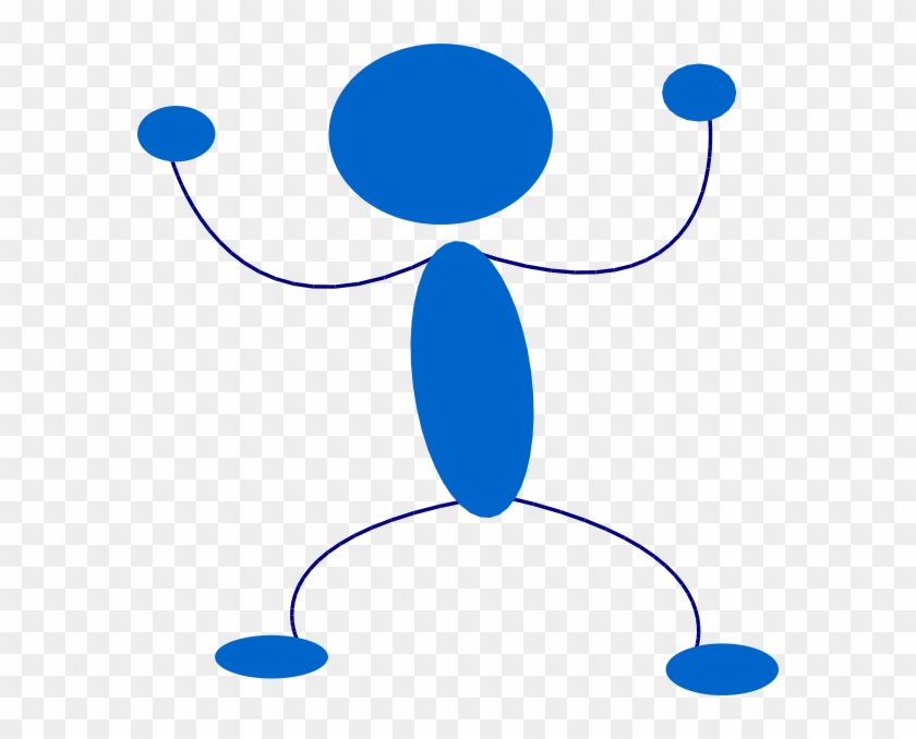 Blue Stick Figure #699985