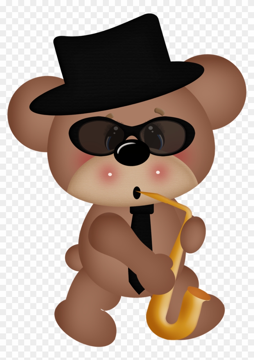 Ursinhos E Ursinhas - Teddy Bear Musician Clipart #700006