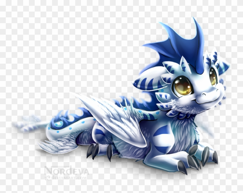 Where Art Meets Application - Cute Blue Baby Dragon #700083