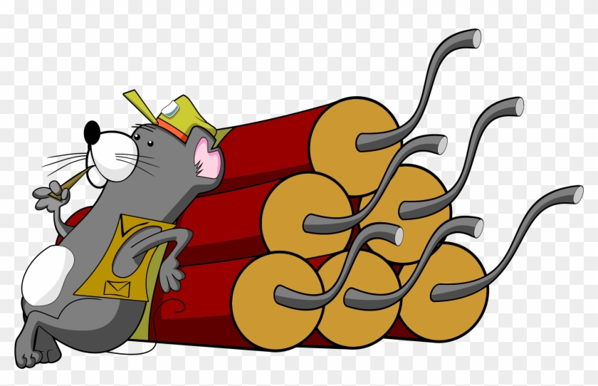 Clipart Gopher With Dynamite - รูป ระเบิด การ์ตูน #700118