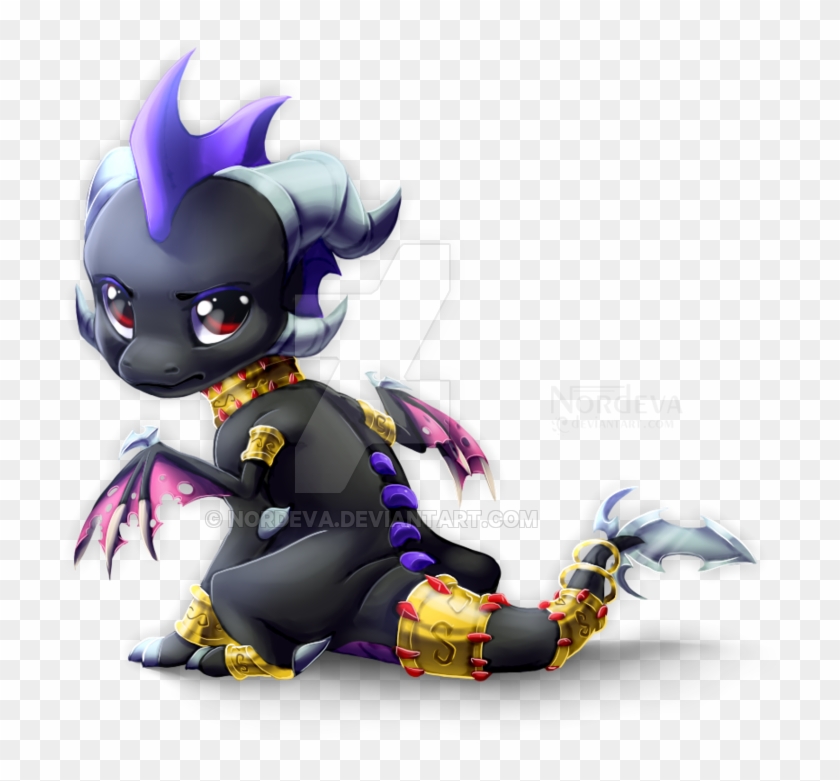 Chibi Dark Eg By Nordeva - Cute Anime Baby Dragon #700156