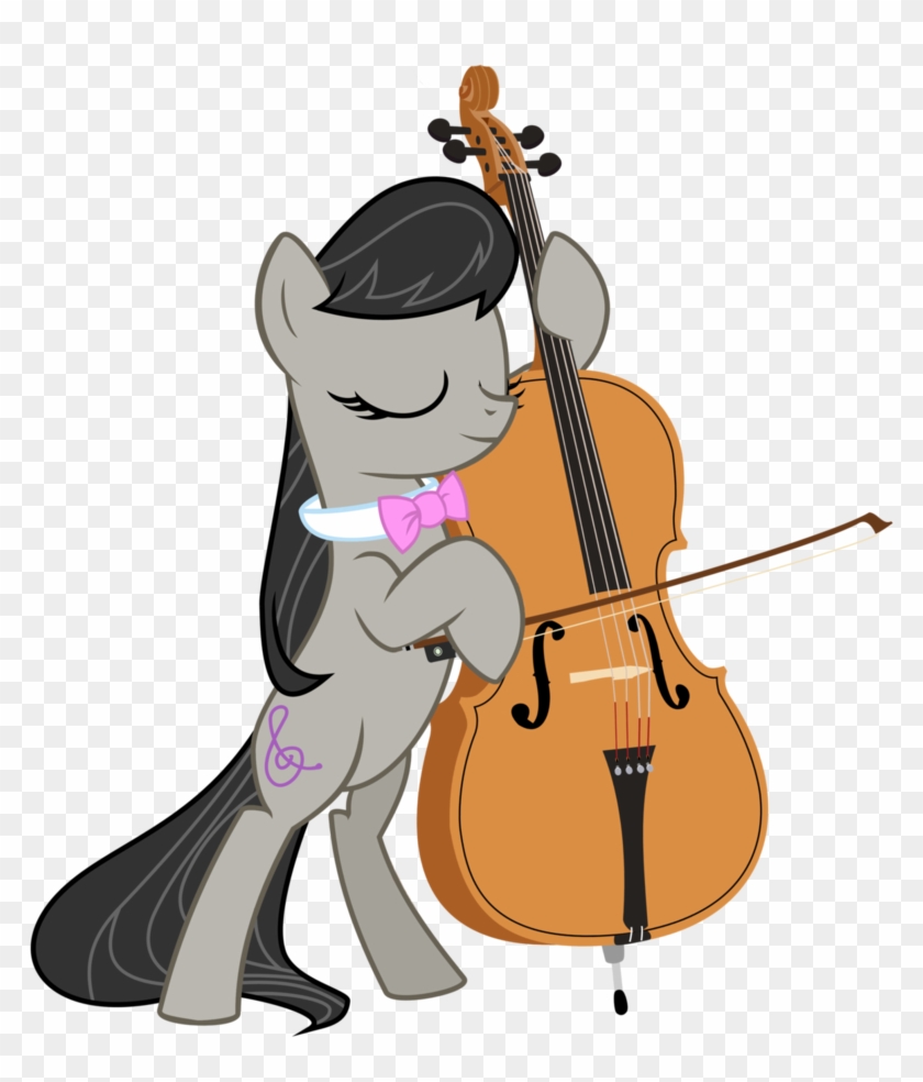 Octavia With A Realistic Cello By Soriokink - Mlp Octavia Playing The Cello #700181