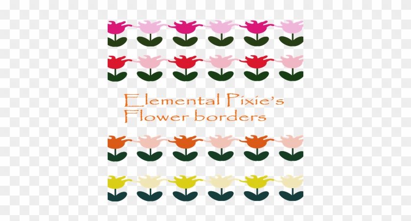 Elemental Clipart Floral - Flower Border #700270