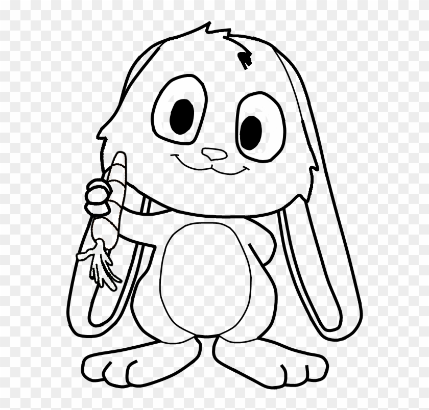 Bunny Snuggle Bunny Template 18 By Schnuffelkuschel - Cute Bunnies Outline Drawings #700361