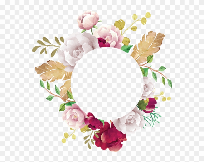 Flower Frame, Flower, Frame, White, Pink, Red, Burgundy, - Frame Green Flowers Png #700399