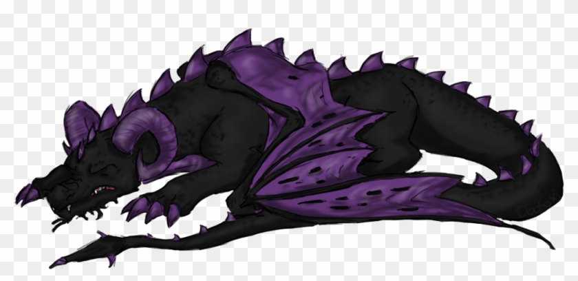 Sleeping Dragon By Dafoxi-tohvel On Deviantart - Sleeping Dragon Png #700510