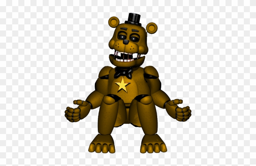 Rockstar Golden Freddy By Thegreenbear87 - Fnaf Rockstar Golden Freddy #700698