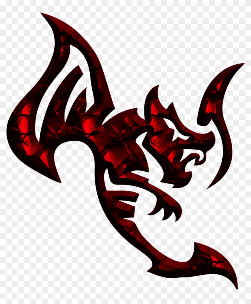Free Red Chinese Dragon Clipart - Red Dragon Shadow #700771
