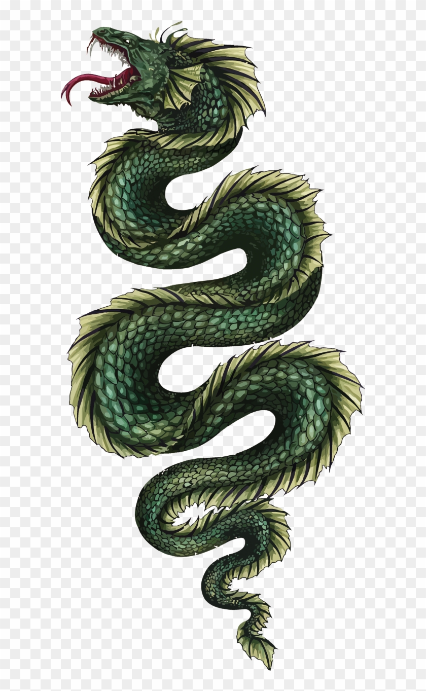 Serpent Jxf6rmungandr Odin Chinese Dragon Midgard - Green Chinese Dragon #700793
