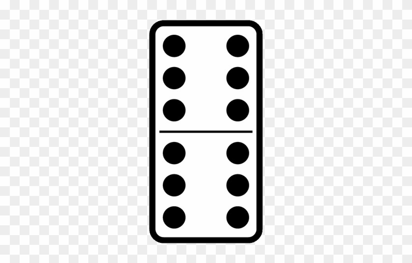 Domino - Domino Clip Art Black And White - Full Size PNG Clipart Images