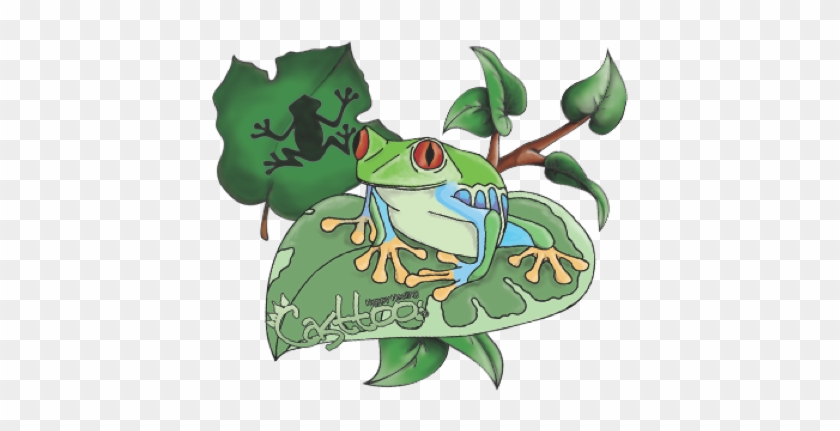 Tree Frog Tattoos - Green Japanese Frog Tattoo On Hand #700874