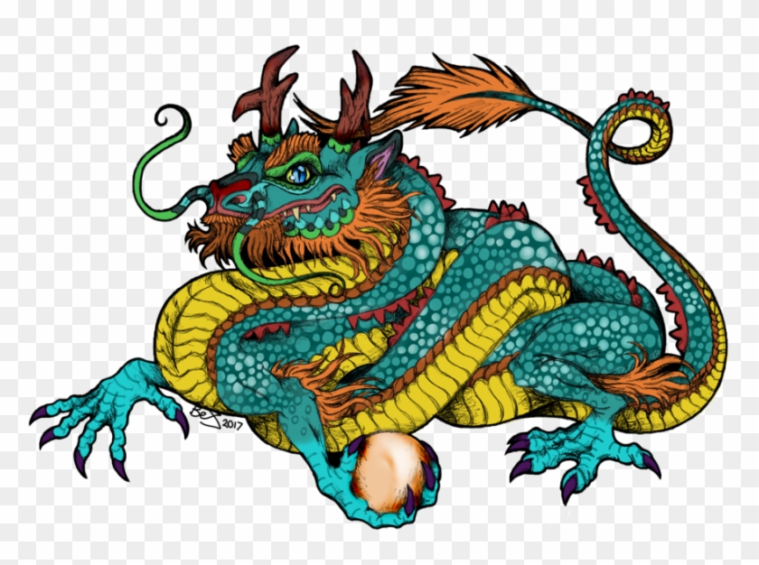 Chinese Lung Dragon Design By Dragonbex - Illustration #700954