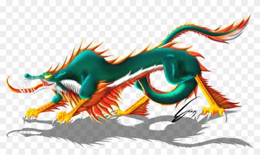 Chinese Dragon Canine By Avpke - Realistic Chinese Dragon Png #700957