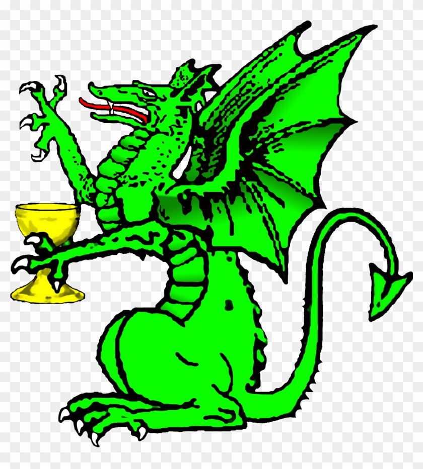 Supporters Clipart Alone - Coat Of Arms Dragon #701016