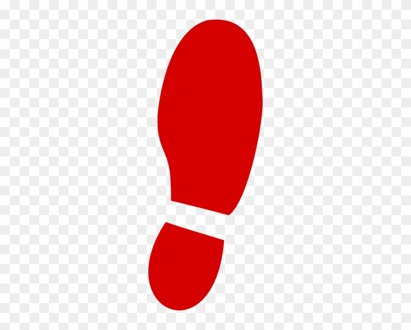 Red Shoe Prints Clip Art #701054