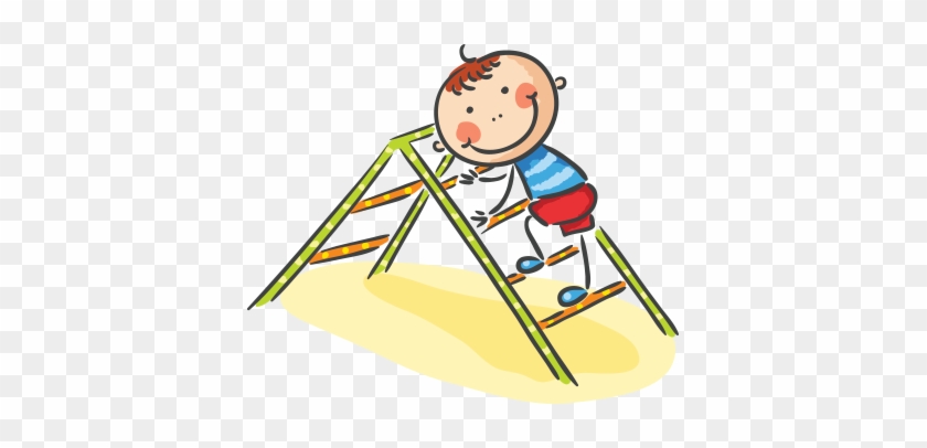 Climbing On Ladder Clipart #701164