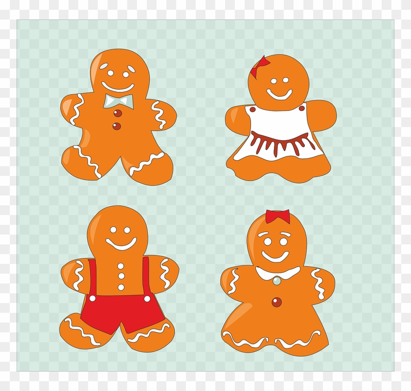 Gingerbread Cookie Cliparts 14, Buy Clip Art - Gingerbread Man Christmas Tshirt Unisex T-shirts #701168