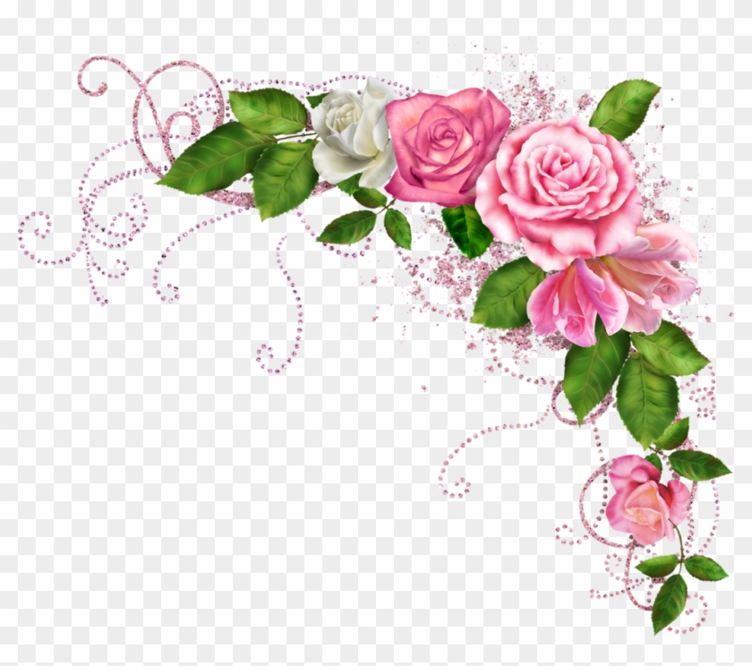 Яндекс - Фотки - Pink Flower Border Clipart #701178