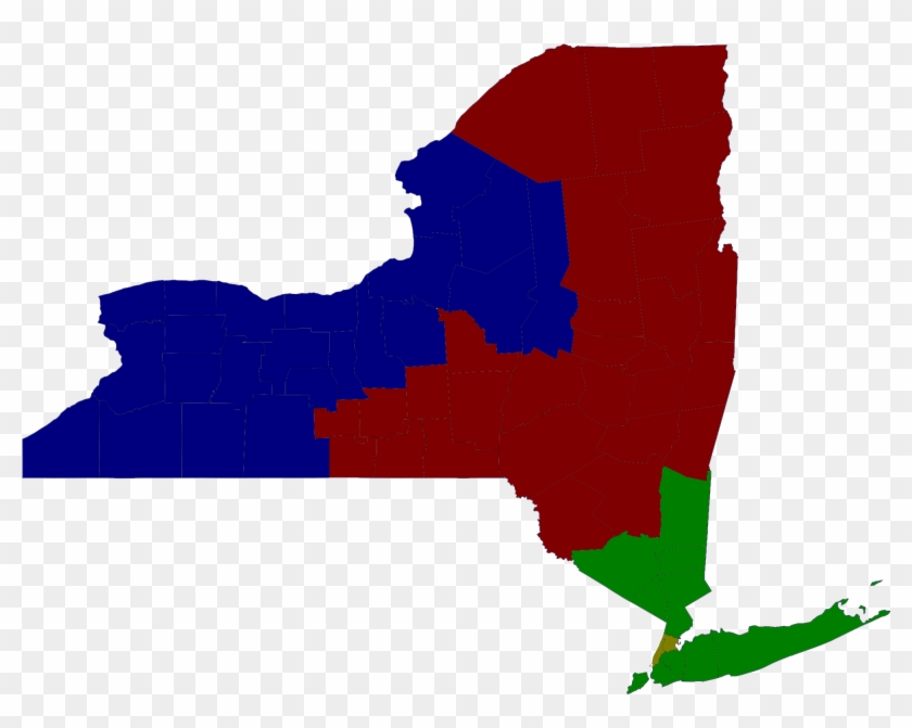 Map Of The Four Departments Of The New York Supreme - New York Governor Election 2014 #701186