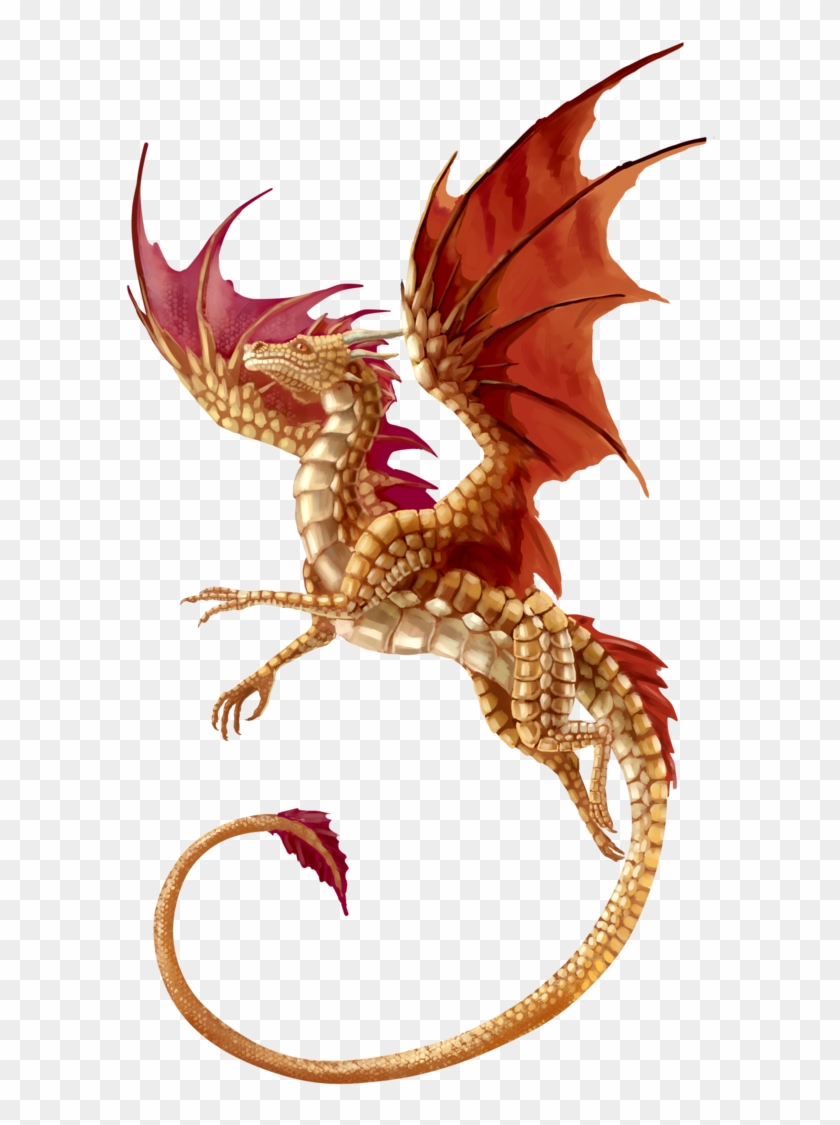 Flying Golden Dragon By Benu-h On Deviantart - Dragon Transparent Background #701198