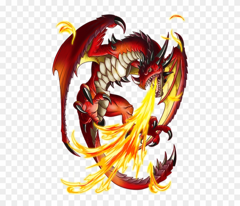 Dragon Png Transparent - Fire Dragon Transparent Background #701210