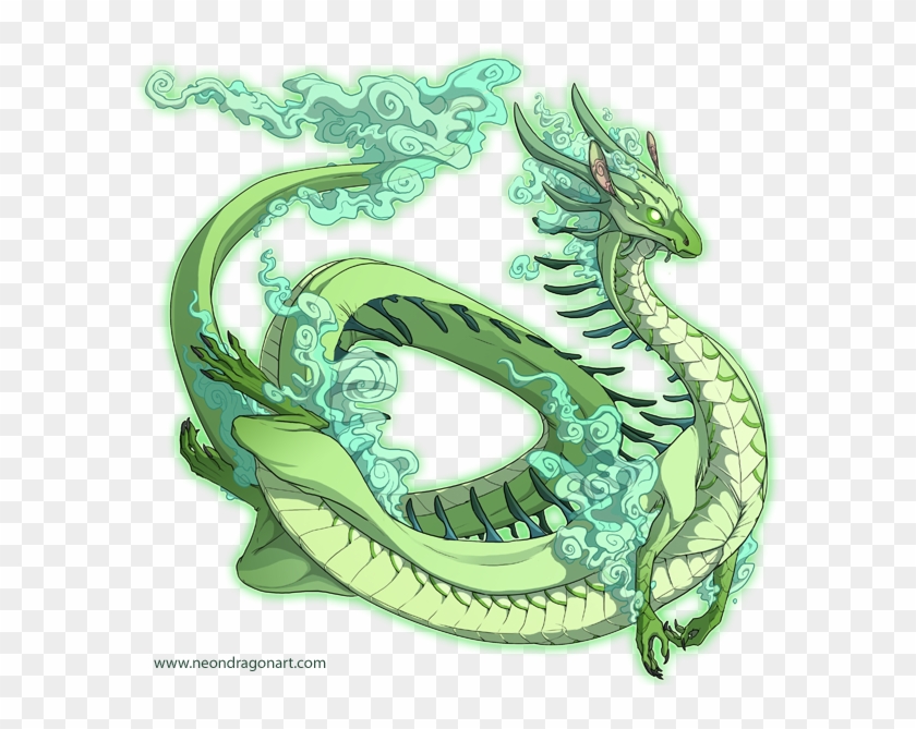 Windsinger By Neondragon - Green Eastern Dragon #701221