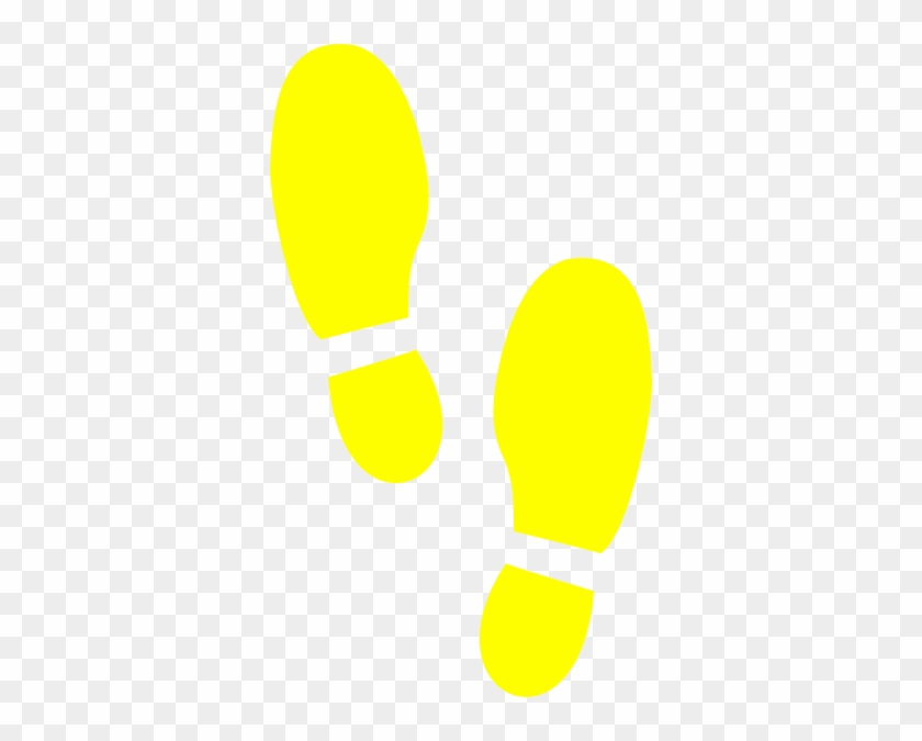 Right Footprint Clipart Download - Yellow Shoe Print #701434