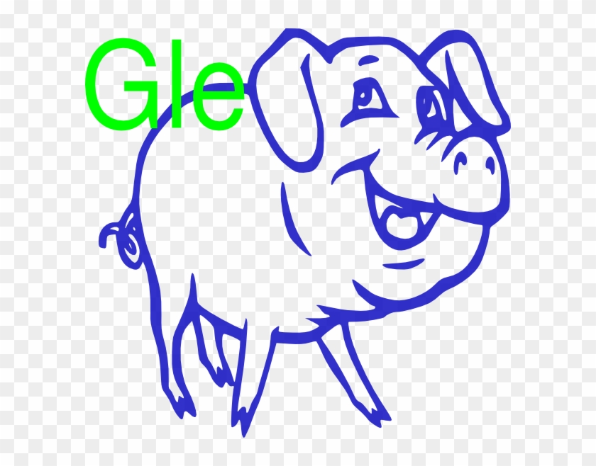 Purple Pig Gle Clip Art - Domestic Pig #701631