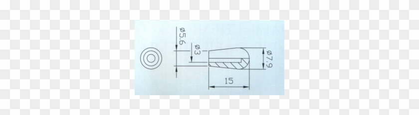Import Toggle Switch Tip Gibson* Style Ivory - Technical Drawing #701716
