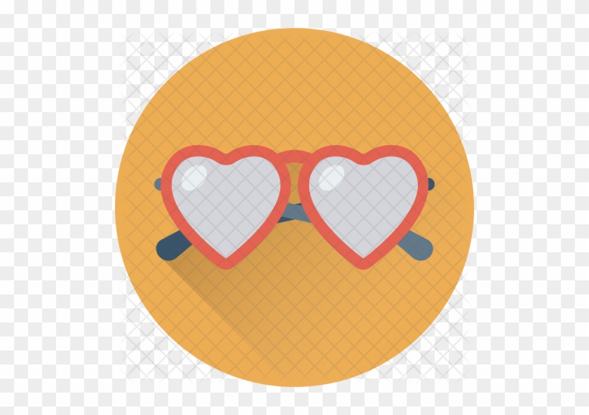 Heart Glasses Icon - Illustration #701790