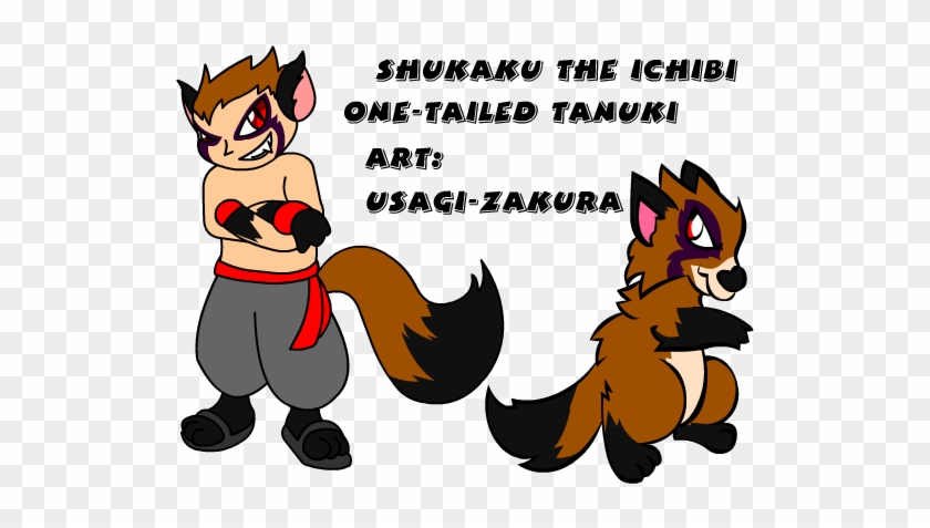 Shukaku The One Tailed Tanuki By Usagi Zakura - Razonamiento Verbal #701835