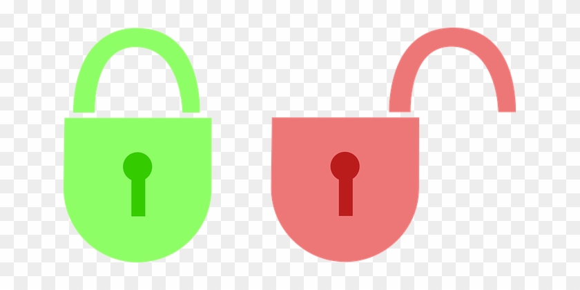 Padlocks, Locked, Open, Locks, Private - Lock Unlock Icon Png #702095
