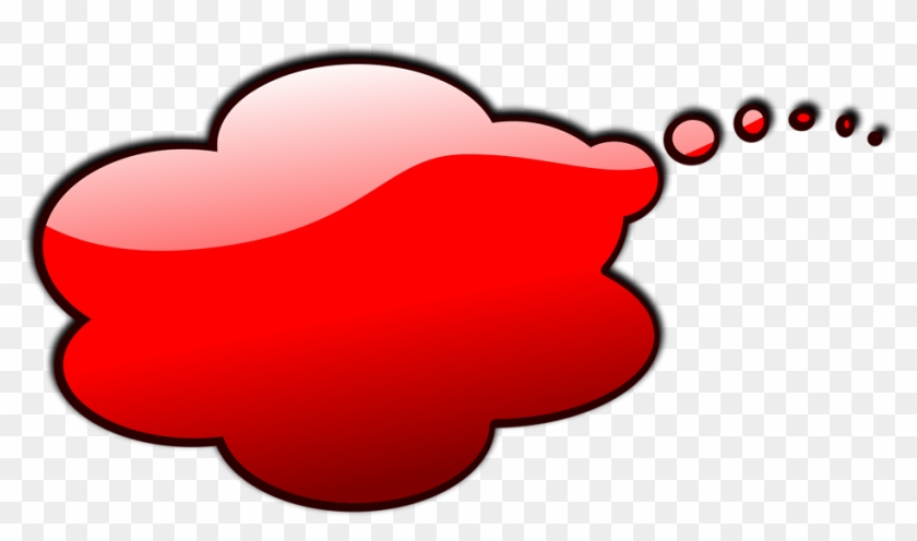 Illustration Of An Red Cartoon Speech Bubble - Red Speech Bubble Png #702182