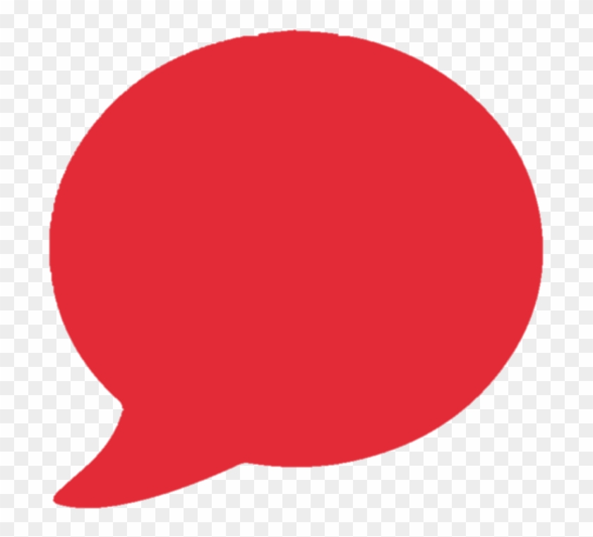 Speech Bubble Young People - Red Speech Bubble Png #702231