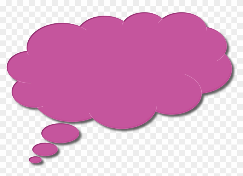 Speech Bubble Png Thinking - Colorful Thinking Bubble Png #702269
