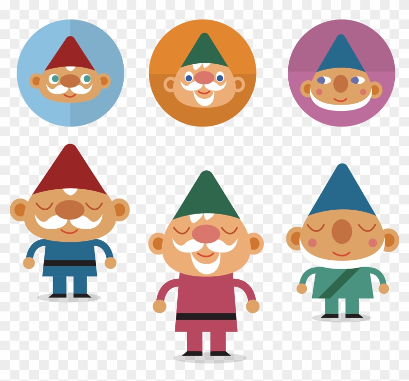 Euclidean Vector Dwarf Illustration - Euclidean Vector Dwarf Illustration #702468