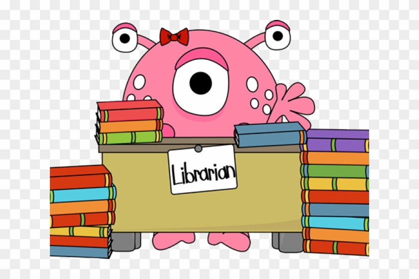 Library Clipart Monster - Cute Monsters Clipart #702403
