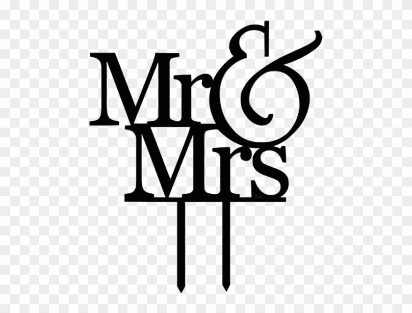& Mrs - Mr&mrs Cake Toppers #702471
