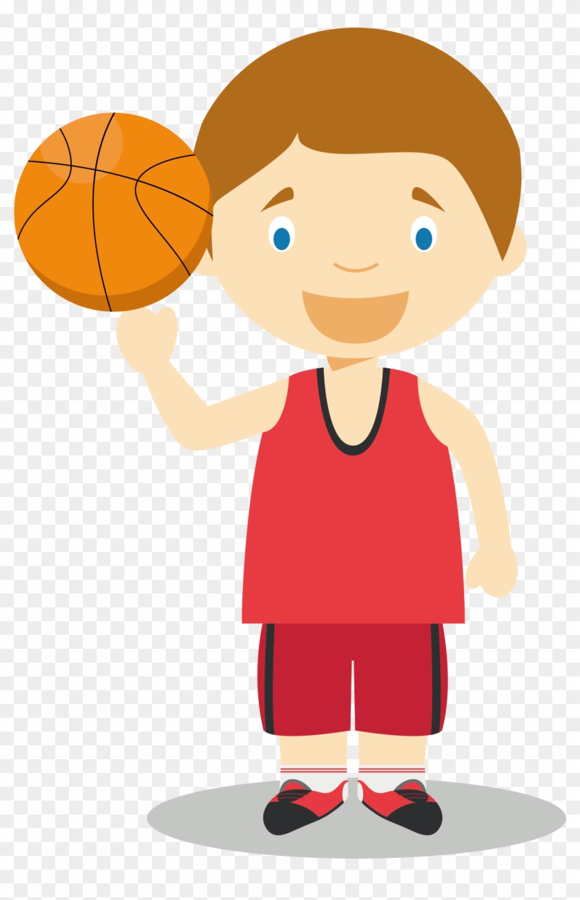 Basketball Player Cartoon Illustration - Cartoon Basketball Players Cute #702514