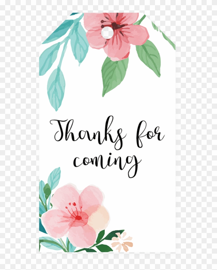 Baby Shower Favor Tags For Girl By Littlesizzle - Gift Tag Flower Png #702632