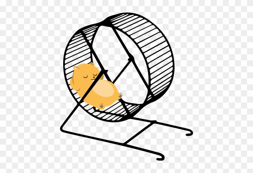 Hamster In Wheel Cartoon #702701