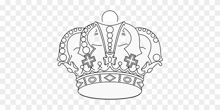 Crown King Emperor Monarch Royal Gold Maje - Crown Outline #702712