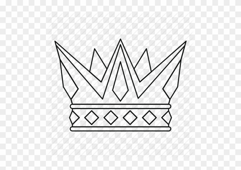 Crown, King, Leader, Line, Outline, Queen, Thin Icon - Vector Graphics #702727